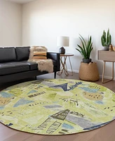 Addison Chantille Machine Washable ACN1573 8'x8' Round Area Rug