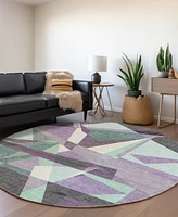 Addison Chantille Machine Washable ACN1612 8'x8' Round Area Rug
