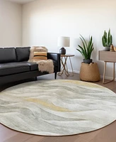 Addison Chantille Machine Washable ACN1622 8'x8' Round Area Rug