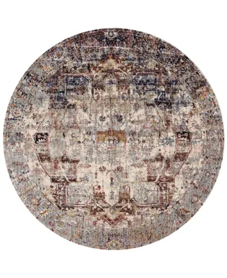 Closeout! Loloi Anastasia Af-08 Slate/Multi 7'10" Round Rug