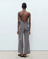 Mango Women's Fine Belt Straight Pants