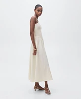 Mango Women's Combined Halter Dress
