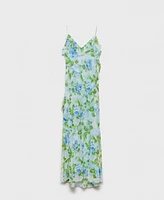 Mango Women's Ruffled Floral Print Dress