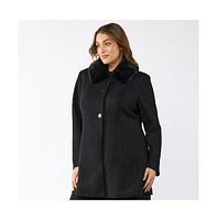 Estelle Darlington Black Fur Collar Coat