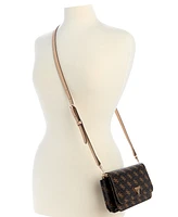 Guess Noelle Ii Logo Crossbody Flap Bag