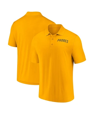 Fanatics Men's Gold San Diego Padres Logo Polo Shirt