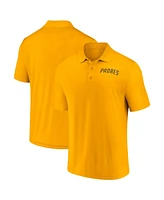 Fanatics Men's Gold San Diego Padres Logo Polo Shirt