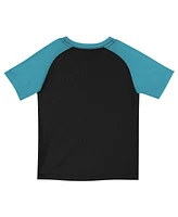 Nike Little Boys and Girls 2-Piece Black/Teal Miami Marlins 2025 City Connect Shirt Shorts Set