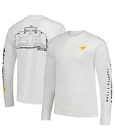 Outerstuff Men's Heather Gray McLaren F1 Team Outlined Car Long Sleeve T-Shirt