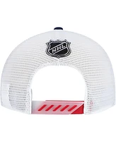 Fanatics Men's Navy Columbus Blue Jackets Authentic Pro Draft Adjustable Trucker Hat