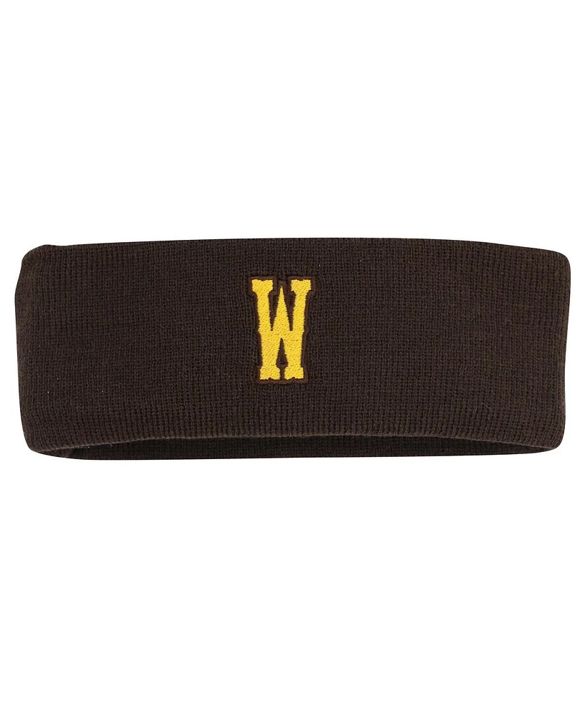 Top of the World Men's Brown Wyoming Cowboys Team Logo Knit Headband