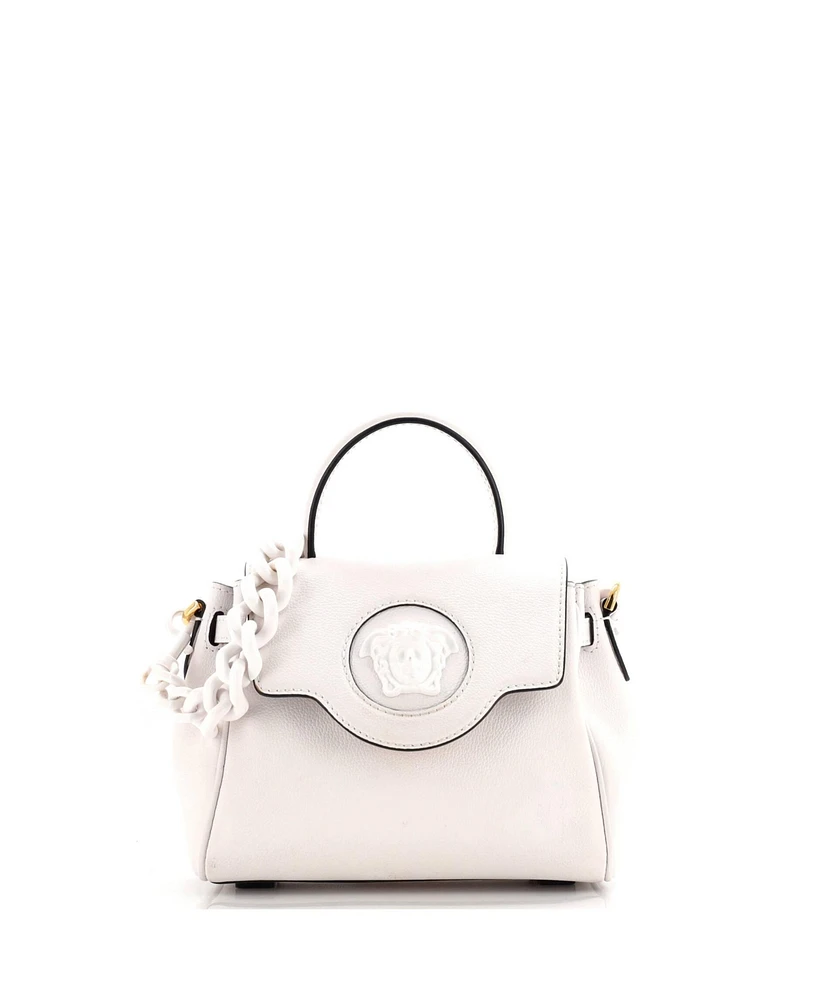 Pre-Owned Versace Small La Medusa Top Handle Bag Leather