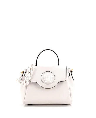 Pre-Owned Versace Small La Medusa Top Handle Bag Leather