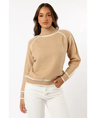 Petal and Pup Women's Rylee Contrast Hem Knit Sweater