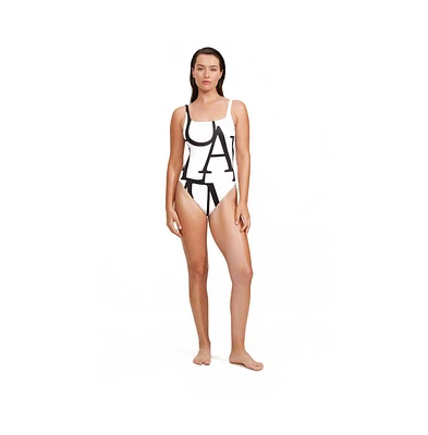 Luma Gottex Women's Signature Square Neck Tank One Piece