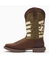 Durango Men's Rebel by Army Green Usa Print Western Boot