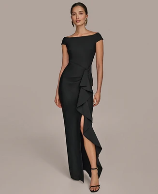 Donna Karan New York Women's Boat-Neck Gown