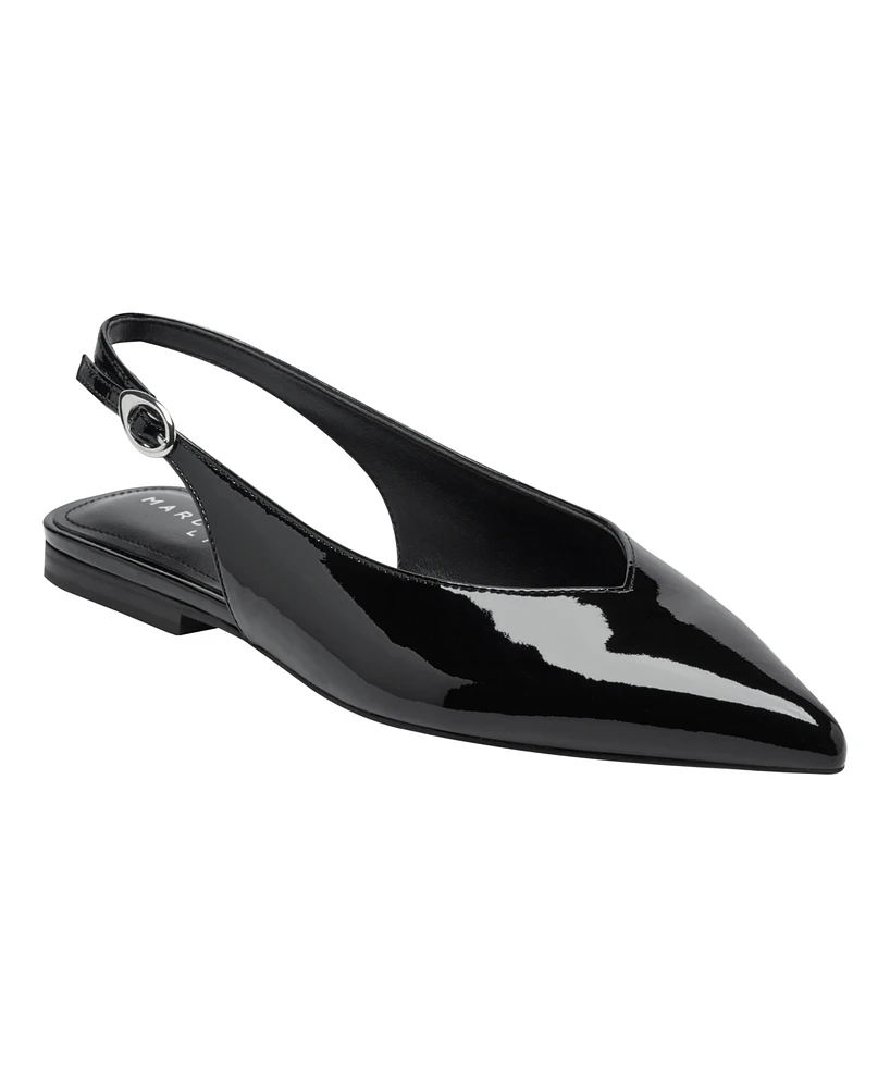 Marc Fisher Ltd Women's Gabra Pointy Toe Slingback Flats