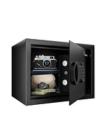 Bonsaii Safe, 0.6 Cubic Safe Box with Electronic Keypad, Removable Shelf, for Valuables Jewelry and Documents in Home, Hotel, or Business, 9.84"