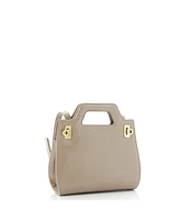 Pre-Owned Salvatore Ferragamo Mini Wanda Top Handle Shoulder Bag Leather