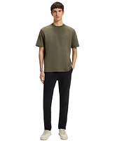 Boss by Hugo Men's Patterned Collar Cotton-Jersey T-Shirt