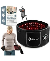 LifePro Infrared Red Light Therapy Belt – Adjustable Heating Pad with 660nm & 850nm Wavelengths for Back, Body & Shoulder Pain Relief –