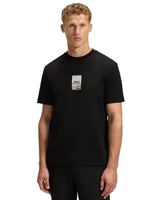 Boss by Hugo Men's Stretch Cotton Print Relaxed-Fit T-Shirt
