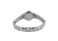 Peugeot Women 22mm Round Silver Self-Adjust Link Bracelet Watch