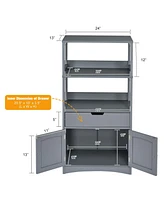 Bathroom Storage Cabinet with Drawer and Shelf Floor Cabinet