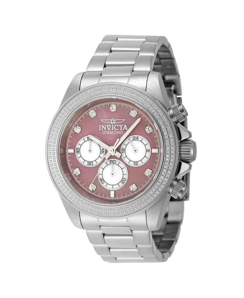 Invicta Men's 48752 Elite Quartz Chronograph Pink, White Dial Watch