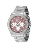 Invicta Men's 48752 Elite Quartz Chronograph Pink, White Dial Watch