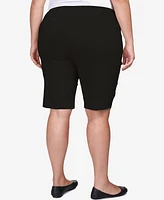 Ruby Rd. Plus Pull On Tech Bermuda Shorts
