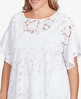 Ruby Rd. Plus Tropical Burnout Top