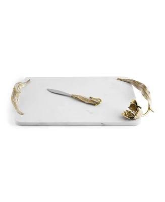 Michael Aram Tulip Cheese Board with Knife