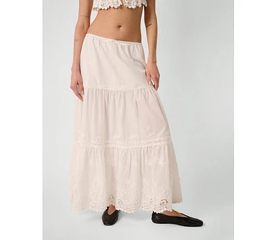WeWoreWhat Women's Midi Pull On Skirt