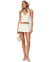 Edikted Women's Keli Buckle Halter Top