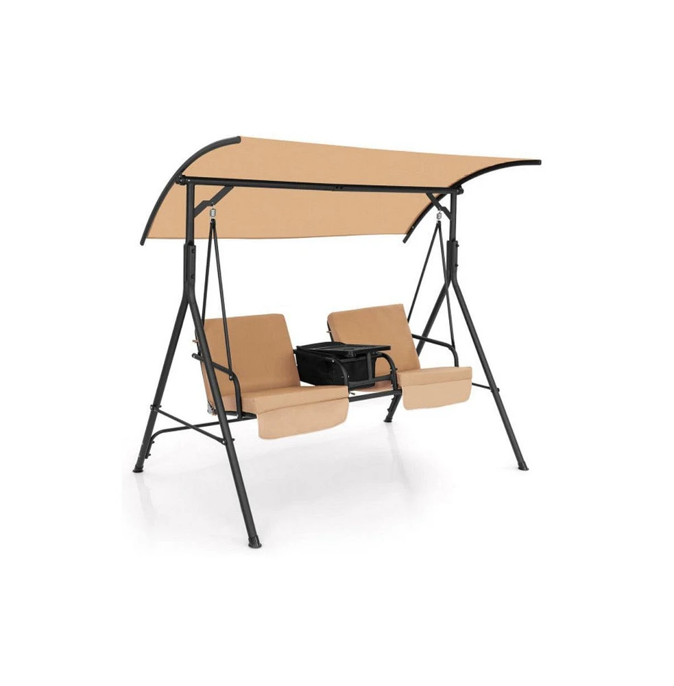Porch Swing Hammock Chair with Adjustable Canopy