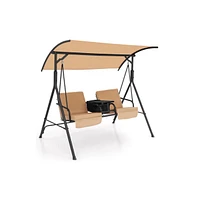 Porch Swing Hammock Chair with Adjustable Canopy
