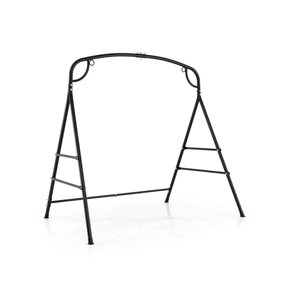 Outdoor Metal Swing Stand with 4 Support Bars and 2 Hanging Ways