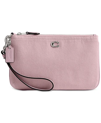 Coach Essential Denim Small Wristlet