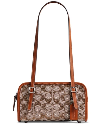 Coach Crystals Swing Zip 20 Shoulder Bag