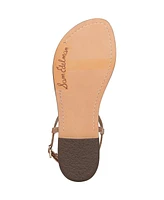 Sam Edelman Women's Gigi Stone T-Strap Flat Sandals