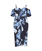 City Chic Plus Gina Print Dress