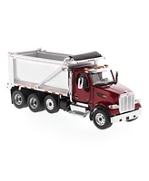 1/50 Red Peterbilt 567 Sffa Tandem Dump Truck By Diecast Masters