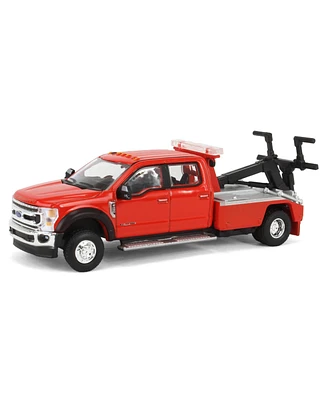 1/64 2020 F-450 Super Duty Dually with Wrecker Bed Red Exclusive 51398-b