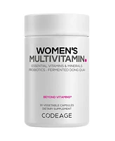 Codeage Women s Multivitamin - Vitamins A, C, D3, E, B6, B12, Folate, Calcium, Magnesium, Iron,, Probiotics - 1 Capsule Per Serving