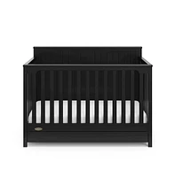 Graco Hadley 5-in-1 Convertible Crib with Drawer (Black)