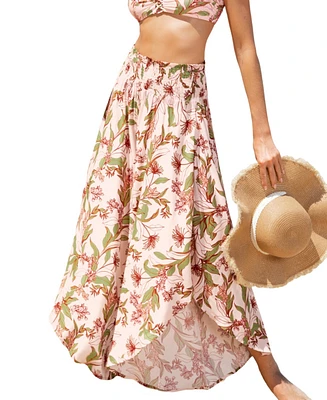 Cupshe Women's Blossom Dream Floral Cover-Up Pants