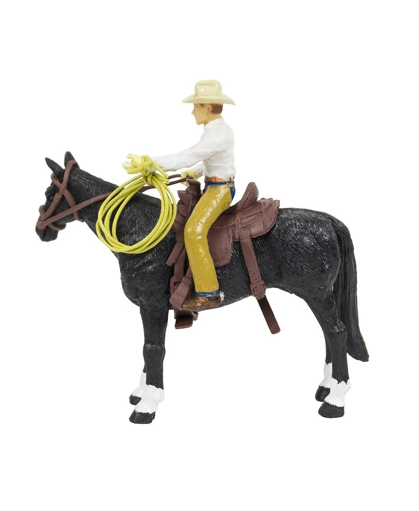 Big Country Toys 1/20 Cowboy & Black Quarter Horse