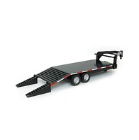 Big Country Toys 1/20 Black Flatbed Gooseneck Trailer with Ramps